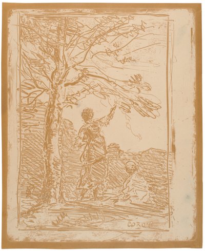 De dood en het meisje door Jean-Baptiste-Camille Corot