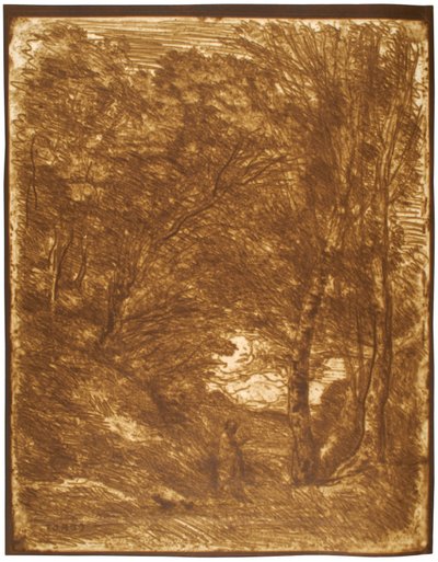 De tuinen van Horatius door Jean-Baptiste-Camille Corot