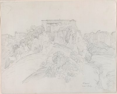 Uitzicht op Narni door Jean-Baptiste-Camille Corot