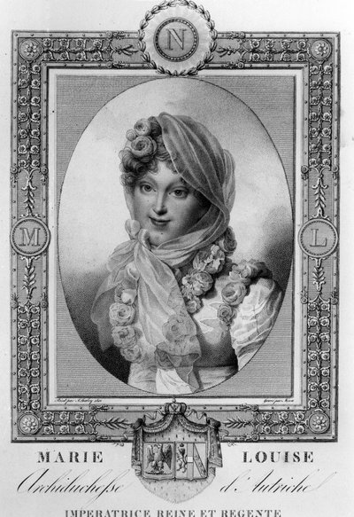 Marie-Louise van Oostenrijk (1791-1847) 2e vrouw van Napoleon I, keizer van Frankrijk in 1810-1814 door Jean Baptiste (after) Isabey