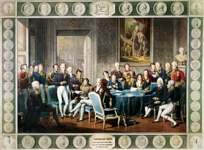 Deelnemers aan het Congres van Wenen in 1814-15, Oostenrijk door Jean Baptiste (after) Isabey