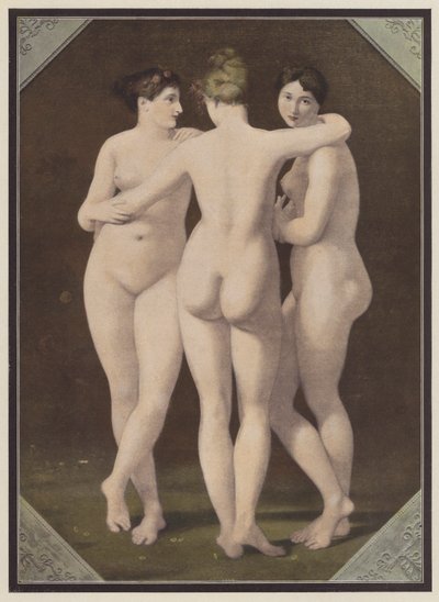 De drie gratiën door Jean Baptiste (after) Regnault