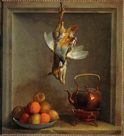 Natuur dood met fruit en wild ... door Jean Baptiste (school of) Oudry