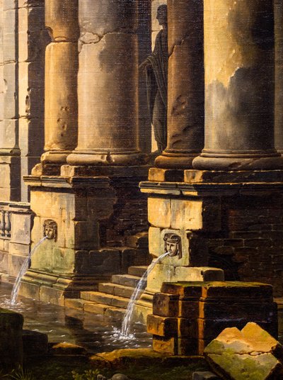 Ruïnes van een oud bad door Jean Baptiste Berlot