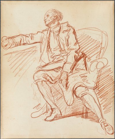 Zittende heer door Jean-Baptiste Greuze