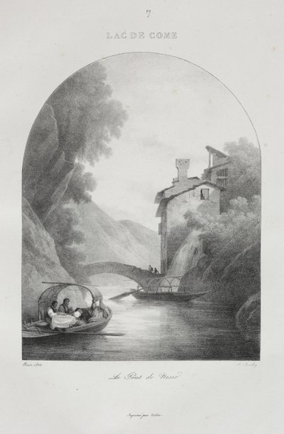Reis naar Italië in 1822 door Jean-Baptiste Isabey