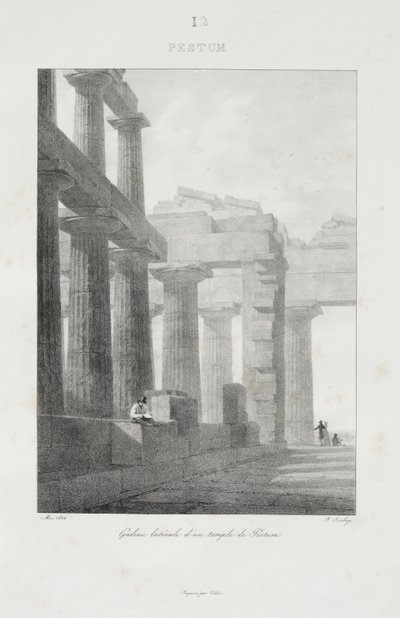 Reis naar Italië in 1822 door Jean-Baptiste Isabey