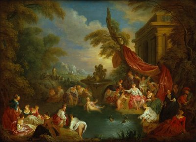 De Zwemmers door Jean Baptiste Joseph Pater