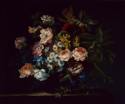 Rozen, Anjers, Hyacinten en Bloemen door Jean Baptiste Monnoyer