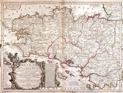 Bretagne, oosten Pays-de-la-Loire, Frankrijk door Jean Baptiste Nolin