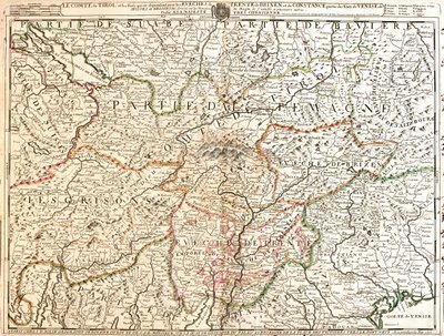 Duitsland (deelstaat: Baden-Württemberg, Beieren), Oostenrijk (deelstaat: Voralberg, Tirol, Salzburg, Karinthië), Liechtenstein, Zwitserland (kanton: Thurgau, Appenzell Ausserrhoden, Appenzell Innerrhoden, St. door Jean Baptiste Nolin