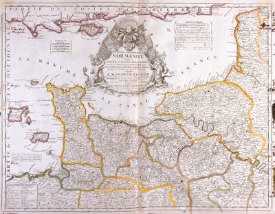 Nord-Pas-de-Calais, Picardië, Haute-Normandie, Basse-Normandie, Noord-Centrum) Kanaaleilanden , Frankrijk door Jean Baptiste Nolin