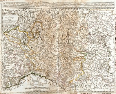 Zwitserland (Kanton: Ticino), Italië (Regio: Aosta Valley, Piëmont, Lombardije, Trentino-Alto Adige, Veneto, Friuli-Venezia Giulia, Emilia-Romagna, Toscane, Ligurië) door Jean Baptiste Nolin