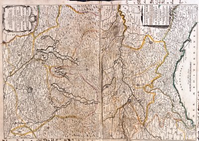 a) Italië (Regio: oost Piëmont, zuid Lombardije, west Emili-Romagna, oost-centraal Ligurië) b) Zwitserland (Kanton: Ticino), Italië (Regio: oost Piëmont, Lombardije) door Jean Baptiste Nolin