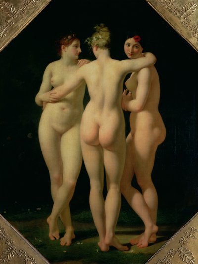De Drie Gratiën door Jean Baptiste Regnault