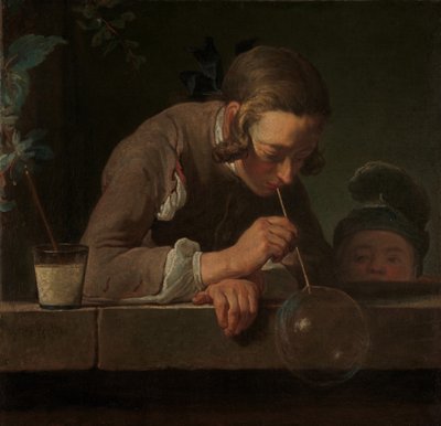 Zeepbellen door Jean Baptiste Simeon Chardin