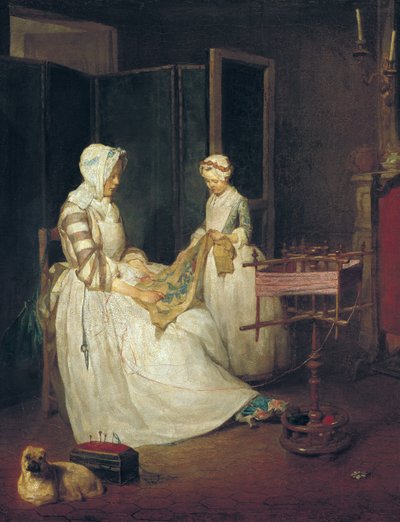 De ijverige moeder, c.1740 door Jean Baptiste Simeon Chardin