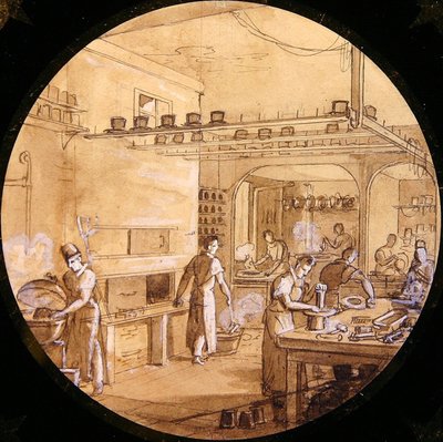 Ontwerp voor een Sèvres-bord, uit de Service des Arts Industriels door Jean Charles Develly