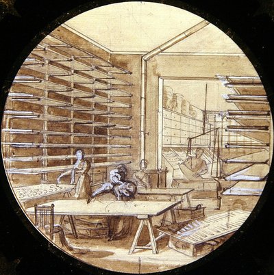 Ontwerp voor een Sèvres-bord, uit de Service des Arts Industriels door Jean Charles Develly