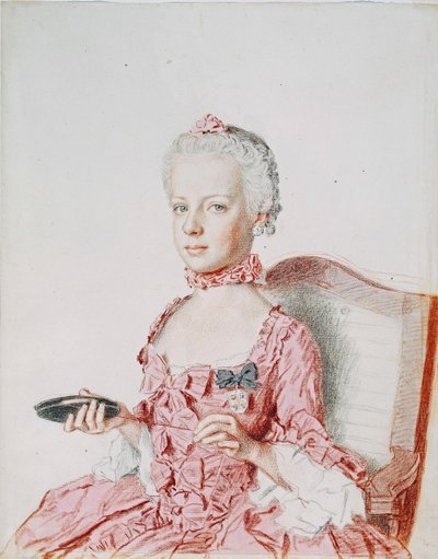 Marie Antoinette, aartshertogin van Oostenrijk door Jean Étienne Liotard