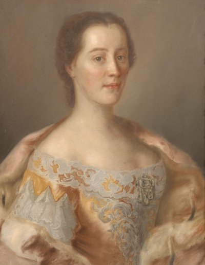 Portret van aartshertogin Maria Anna van Oostenrijk door Jean-Etienne Liotard