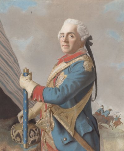 Portret van Maurice de Saxe (1696-1750), Maarschalk van Frankrijk door Jean Étienne Liotard