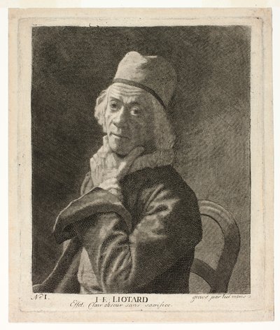Het kleine zelfportret door Jean-Étienne Liotard