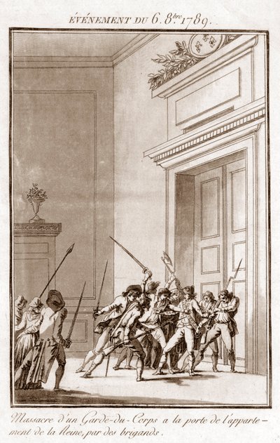 Franse Revolutie - Gebeurtenis van 6 oktober door Jean Francois Janinet