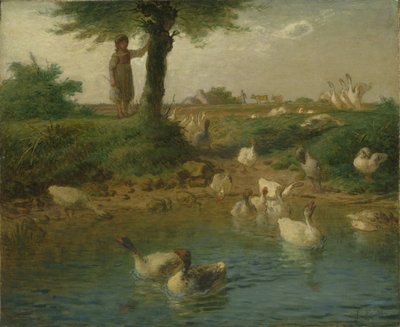 Het ganzenmeisje door Jean-Francois Millet