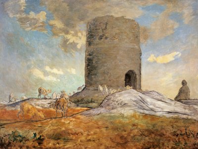 De toren van Chailly in Barbizon door Jean Francois Millet