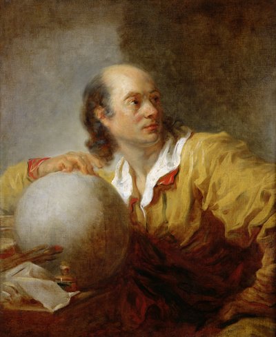 Joseph-Jerome Lefrancois Lalande (1732-1807) door Jean Honore Fragonard