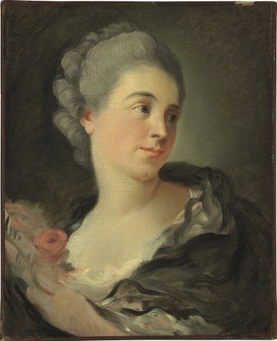 Portret van Marie Therese Colombe door Jean Honore Fragonard
