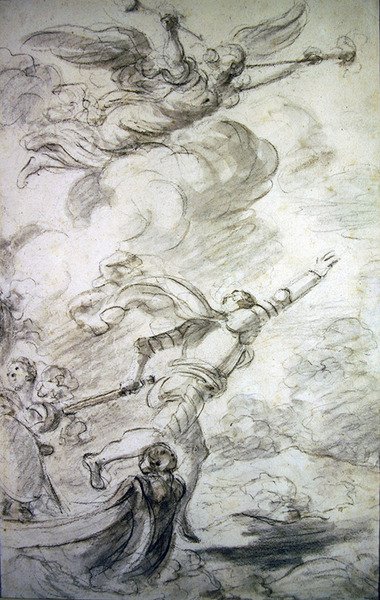 Ruggiero springt aan wal door Jean Honore Fragonard