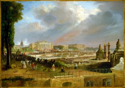 Proclamatie van de Republiek op het portiek van de Kamer van Afgevaardigden, 4 mei door Jean Jacques Champin