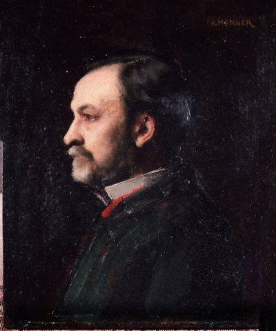 Portret van Louis Pasteur (1822-1895), Franse chemicus en bioloog door Jean Jacques Henner