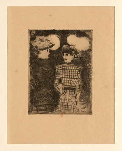 Bij Bullier door Jean-Louis Forain