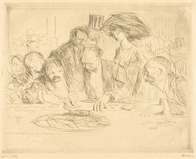 Aan de speeltafel (2e plaat) (At the Gambling Table) (tweede plaat) door Jean-Louis Forain