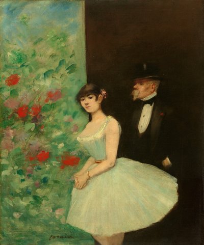 Achter de schermen door Jean-Louis Forain