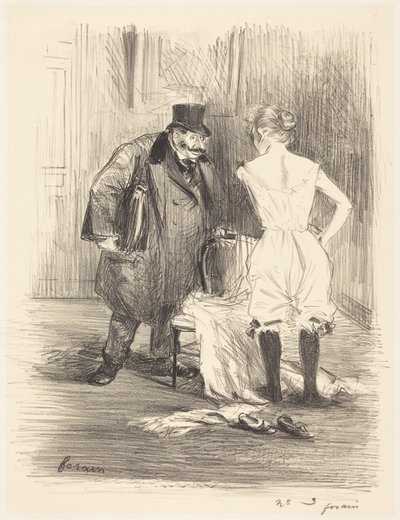 Een inbeslagname (A Seizure) door Jean-Louis Forain