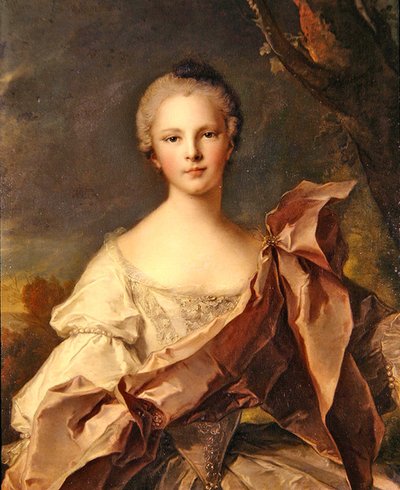 Portret van een dame door Jean Marc Nattier
