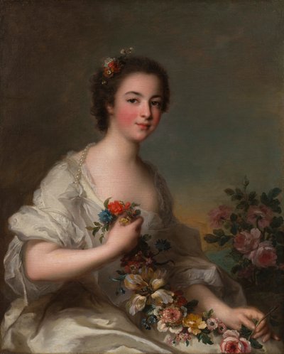 Portret van een Dame door Jean-Marc Nattier