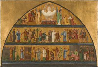 Schets voor de Saint-Laurent kerk: Het leven van Saint-Laurent door Jean Paul Etienne Balze