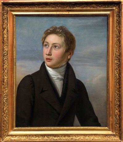Het Portret van Liszt als Kind - Portret van Franz Liszt (1811-1886), door Jean Vignaud (1775-1826) in 1826 - Museum voor Schone Kunsten van Nimes door Jean (after) Vignaud