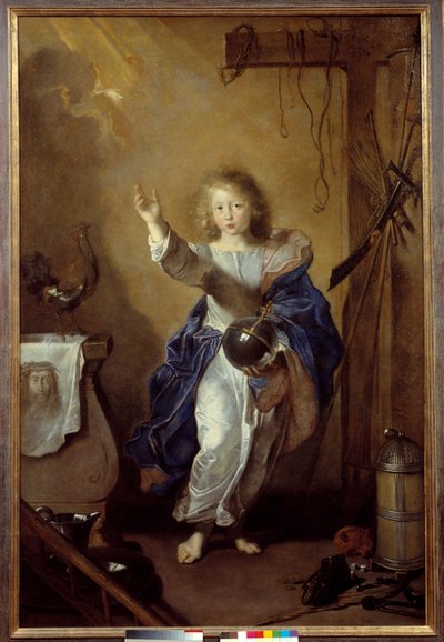 De Verlosser van de Wereld. Caen, Musée des Beaux Arts door Jean (attr. to) Daret