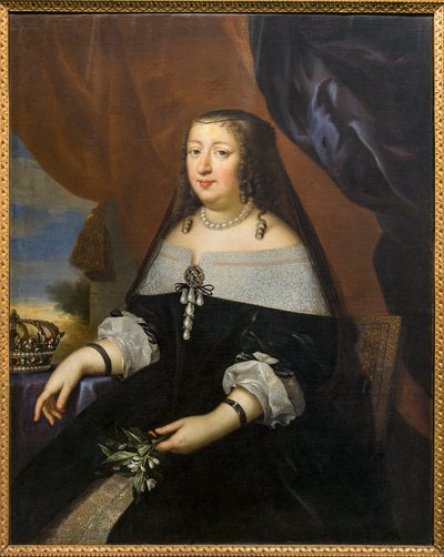 Portret van Anna van Oostenrijk door Jean Nocret