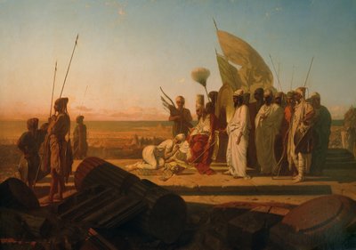 Xerxes bij de Hellespont door Jean Adrien Guignet