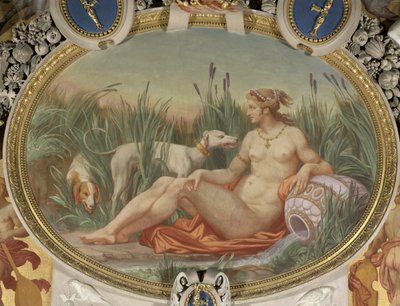 De nimf van Fontainebleau door Jean Alaux