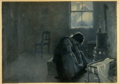 Het is een strenge winter geweest, uitgegeven 1893 door Jean Alexandre Michel Andre Castaigne