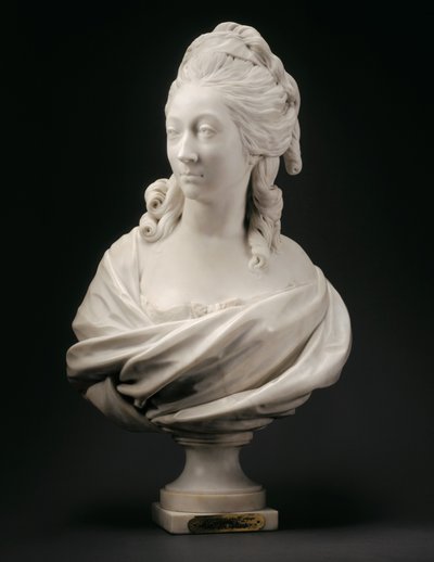 Buste van Anne-Marie-Louise Thomas de Domangeville de Sérilly, gravin de Pange, 1780 door Jean Antoine Houdon