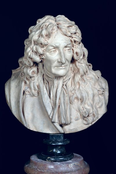 Buste van Jean de La Fontaine, 1692 door Jean Antoine Houdon